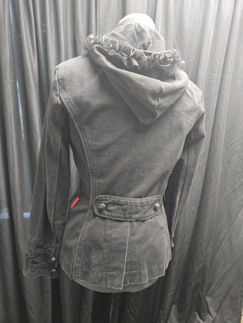 Tripp NYC Black Military-Style Braided Detail Jacket - Picture 2 of 3